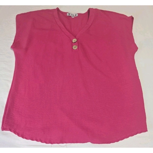 Wilde Tops - Wilde Women's XL Pink Blouse